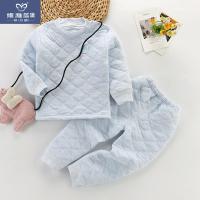 YueBin宝宝加厚夹棉秋冬保暖内衣男0-1岁3儿童保暖内衣2女婴儿秋冬棉质