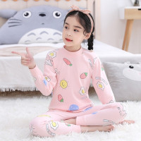 YueBin。儿童棉内衣裤套装春女童秋衣秋裤中大童高领睡衣打底内穿男童