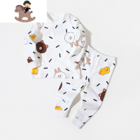 YueBin婴儿秋衣秋裤套装秋冬棉儿童保暖内衣男女宝宝睡衣服分体两件套