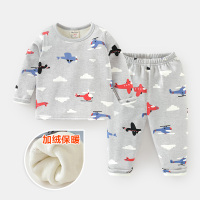 YueBin男童加绒内衣套装冬装秋冬童装儿童宝宝秋衣秋裤小童睡衣1岁3冬季