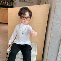 YueBin萌萌哒童装德绒男童t恤长袖白色内搭宝宝秋冬保暖儿童圆领打底衫T恤童