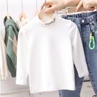 YueBin男童长袖t恤高领女童打底衫秋冬装加绒加厚儿童上衣秋季保暖内衣T恤童