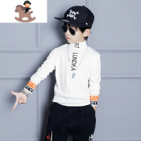 YueBin男童加绒打底衫2020新款 一体绒保暖内搭潮半高领上衣洋气男孩T恤T恤童