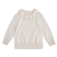 YueBin 婴幼儿时尚花瓣领套衫上衣2020春秋新款儿童洋气打底衫T恤童