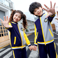 YueBin春秋季父子母女亲子装儿童校服男童运动套装幼儿园服跑步体育班服亲子装全家