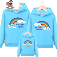 YueBin亲子装秋冬装2020新款潮全家装卫衣创意母子母女装家庭装趣味外套亲子装全家