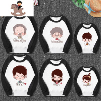 YueBin2020新款春秋装一家五六口趣味创意全家福服装爷爷奶奶春季卫衣亲子装全家