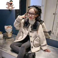 YueBin母女装羔绒保暖外套2020新款韩版洋气颗粒绒冬款一体亲子装亲子装全家