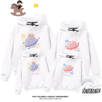 YueBin秋冬连帽卫衣亲子装一家三口四口加绒2020新款母子母女装洋气冬装亲子装全家