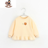 YueBin女童卫衣春秋恩恩熊小童长袖t恤一岁女宝宝秋装打底衫洋气上衣秋T恤童