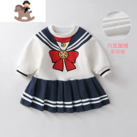 YueBin女童公主裙春秋洋气3岁宝宝春装加绒裙子婴儿冬装2小童连衣裙秋冬裙子童