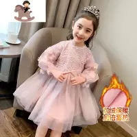 YueBin冬天过年中国风女童半身裙子冬款2020新款女大童洋气冬连衣裙加厚裙子童