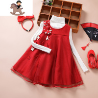 YueBin女童连衣裙2020年新款宝宝公主裙长袖儿童裙子女宝宝冬装洋气时髦裙子童
