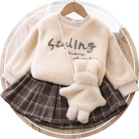 YueBin1-2周岁宝宝连衣裙套装女婴儿冬装幼童加绒套裙3岁半女童公主裙子裙子童
