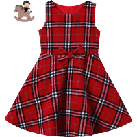 YueBin女童连衣裙秋装2020新款儿童装洋气套装小女孩公主裙秋冬裙子毛呢裙子