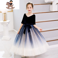 YueBin儿童礼服公主裙大女童洋气晚礼服冬季小女孩钢琴演奏演出服主持人裙子