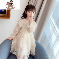 YueBin女童连衣裙春装2021新款蓬蓬纱裙中大儿童小女孩长袖洋气公主裙子裙子