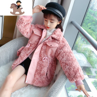 YueBin女童羊羔毛外套秋冬装皮毛一体2020新款洋气加厚大衣儿童加绒皮草毛衣