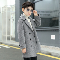 YueBin男童呢子大衣2020秋冬新款中大童毛呢外套儿童洋气风衣童装宝宝潮毛衣