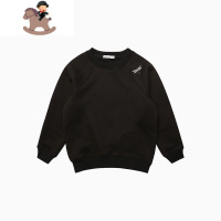 YueBin儿童加绒卫衣保暖2020新款冬装套头衫中大童纯色运动衫潮卫衣童