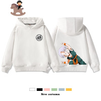 YueBin七龙珠孙悟空卫衣儿童男童加绒加厚2020年冬季洋气潮牌亲子装女童卫衣童
