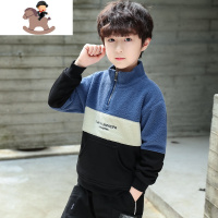 YueBin童装男童儿童加绒加厚卫衣2020秋冬新款摇粒绒中大童洋气潮卫衣童