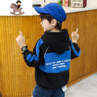 YueBin童装男童连帽加绒卫衣儿童冬装打底衫长袖2021新款中大童卫衣童