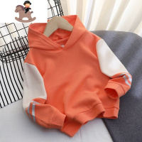 YueBin2021春秋装新儿童连帽卫衣休闲上衣童装韩长袖女童打底衫男童潮童卫衣童