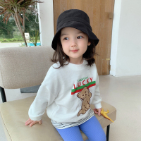 YueBin婴童装2020秋冬新款儿童长袖上衣潮洋气女宝宝卡通套头卫衣卫衣童