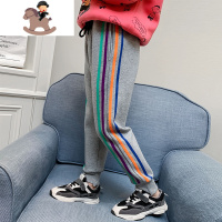 YueBin女童裤子秋冬季装外穿长裤加绒加厚中大童洋气儿童装休闲运动裤裤子