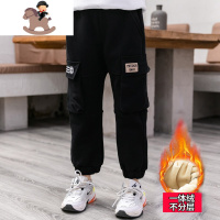 YueBin女童加绒裤子2020新款秋冬外穿女中童冬季加厚儿童女孩洋气工装裤裤子