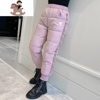 YueBin女童棉裤冬加厚外穿北方洋气韩版冬季儿童防风防水女孩加绒长裤子裤子