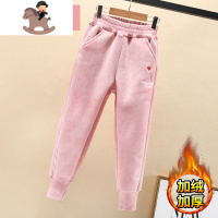 YueBin女童金丝绒裤子秋冬装2020新款潮洋气中大童休闲外穿裤儿童加绒裤裤子