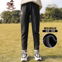 YueBin女童加绒牛仔裤冬季大童女装12岁冬装一体绒加厚裤子2020新款洋气裤子