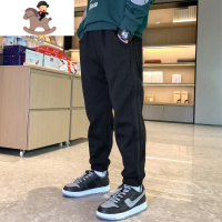 YueBin大童男装12-15岁裤子加绒男童加绒裤子秋冬款儿童运动裤加厚宽松裤子