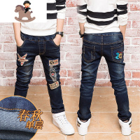 YueBin男童裤子童装2020修身秋冬牛仔裤加绒宝宝秋装长裤冬季洋气中大童裤子