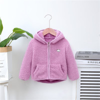 YueBin秋冬款儿童装男女童毛绒外套小童宝宝泰迪卷加绒加厚保暖洋气上衣外套童