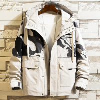 YueBin男童秋冬装外套2020新款12大童胖男孩宽松15岁13加绒加厚夹克男装外套童