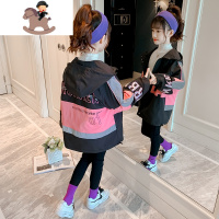 YueBin女童外套春秋冬2020新款洋气加厚大童网红潮衣时髦春装儿童冲锋衣外套童