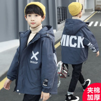 YueBin男童棉服潮童洋气冬装2020新款儿童夹棉加厚外套中大童派克服帅气外套童