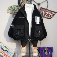 YueBin儿童装男童秋冬装外套2020款夹棉加厚上衣5中大童男装12 15岁男孩外套童