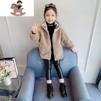 YueBin[包邮]女童秋冬双面可穿外套2020新款洋气女孩加厚中大童外套潮外套童