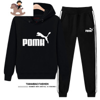 YueBin儿童运动套装男童春秋棉潮牌童装中大童洋气秋装女童卫衣两件套套装童