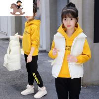 YueBin12至13岁女童装6秋冬季7小女孩子8三件套装9儿童运动10衣服装11岁套装童