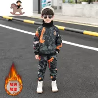 YueBin男童套装冬季2020新款帅气儿童秋冬装加绒加厚洋气网红衣服潮时髦套装童