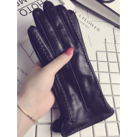 富名洋皮手套女冬天可爱韩版加厚绒保暖防寒开车触屏学生骑行车手套女冬