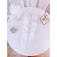 富名洋冰袖防晒手套女护手臂袖套长款冰丝防滑触屏薄款户外开车