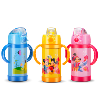 渊之源304不锈钢保温壶儿童学生卡通保温杯宝宝喝水吸管壶杯子