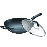 苏泊尔(SUPOR)FC32C5轻便不锈炒锅明火燃气节能防锈搪瓷锅具炒菜锅 直径32CM有盖明火专用