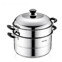 苏泊尔(SUPOR)蒸锅SZ30B5 好帮手304不锈钢双层复底 明火电磁炉通用